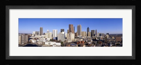 Framed Distant Skyline, Atlanta, Georgia Print