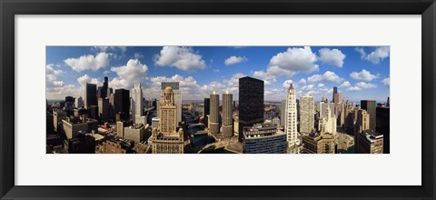 Framed View of Chicago Skyline from Lake Michigan Print