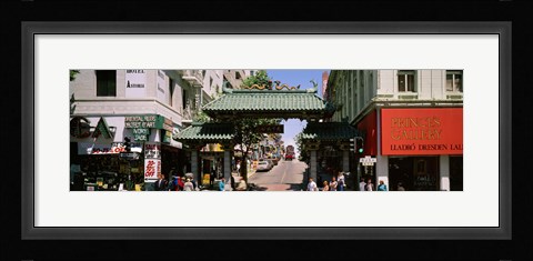Framed USA, California, San Francisco, Chinatown, Tourists in the market Print