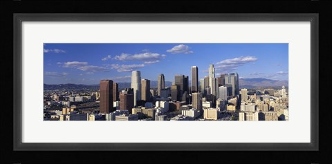 Framed Daylight Skyline, Los Angeles, California, USA Print