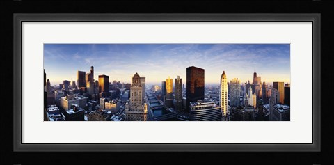 Framed USA, Illinois, Chicago, sunrise Print