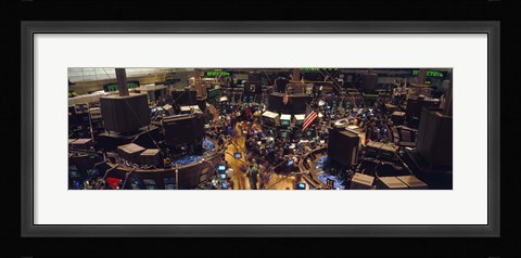 Framed Stock Exchange, NYC, New York City, New York State, USA Print