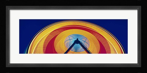 Framed Ferris Wheel at Rose Festival Carnival Portland OR USA Print
