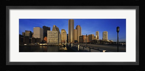 Framed Skyscrapers in a city, Boston, Massachusetts, USA Print