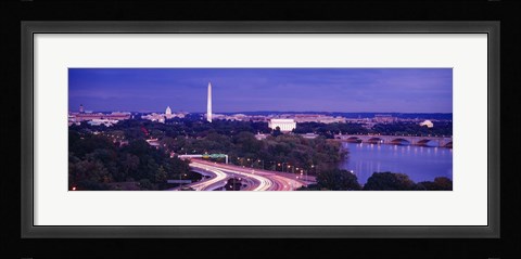 Framed High angle view of a cityscape, Washington DC, USA Print
