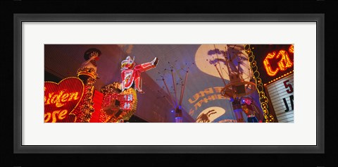 Framed Fremont Experience Las Vegas NV USA Print