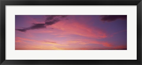 Framed Clouds in the sky at dusk, Phoenix, Arizona, USA Print