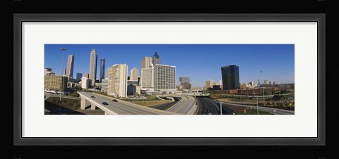 Framed Skyscrapers in a city, Cityscape, Atlanta, Georgia, USA Print
