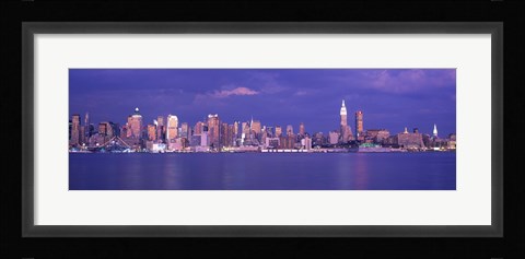 Framed Hudson River, NYC, New York City, New York State, USA Print