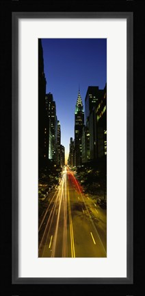 Framed Lexington Avenue, Cityscape, NYC, New York City, New York State, USA Print