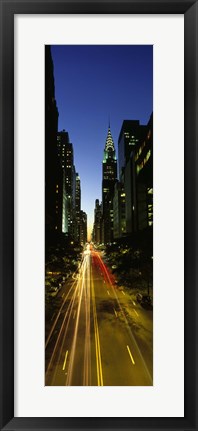Framed Lexington Avenue, Cityscape, NYC, New York City, New York State, USA Print
