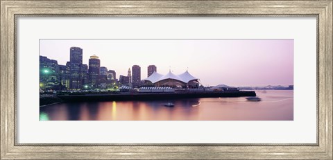 Framed Skyscrapers at the waterfront, Charles river, Boston, Massachusetts, USA Print