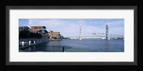 Framed Bridge Over A River, Main Street, St. Johns River, Jacksonville, Florida, USA Print