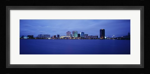 Framed Buildings on the waterfront, Norfolk, Virginia, USA Print