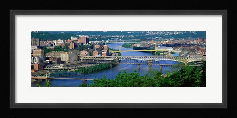 Framed Monongahela River Pittsburgh PA USA Print