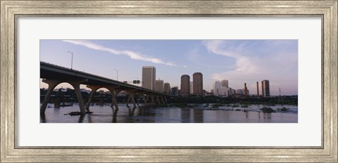 Framed Low angle view of a bridge over a river, Richmond, Virginia, USA Print