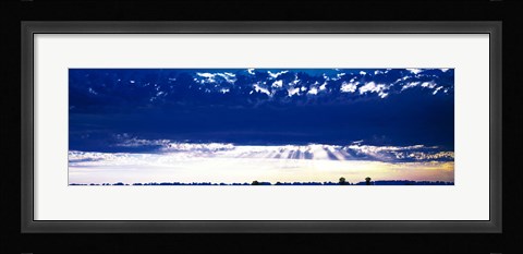 Framed Evening Clouds Sacramento CA USA Print