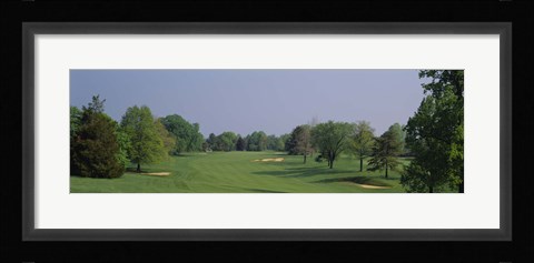 Framed Panoramic view of a golf course, Baltimore Country Club, Maryland, USA Print