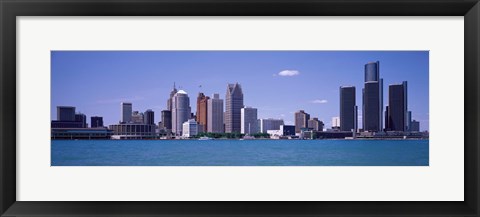 Framed Detroit, Michigan Skyline Print