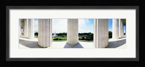 Framed Lincoln Memorial Columns, Washington DC Print