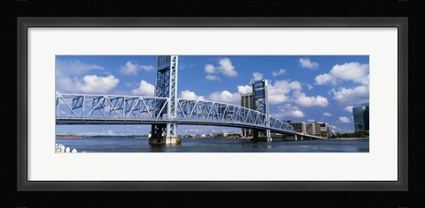 Framed Main Street Bridge, Jacksonville, Florida, USA Print