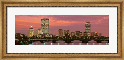 Framed Back Bay, Boston, Massachusetts, USA Print
