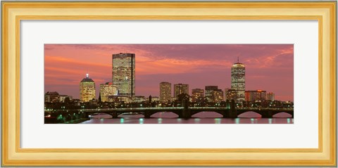 Framed Back Bay, Boston, Massachusetts, USA Print