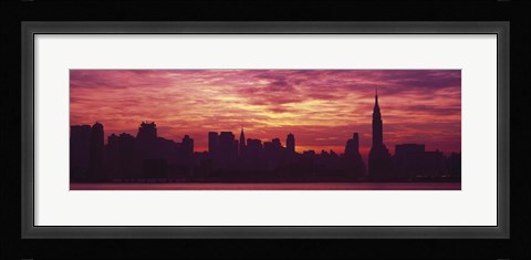 Framed Hudson River New York, NYC, New York City, New York State, USA Print