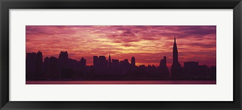 Framed Hudson River New York, NYC, New York City, New York State, USA Print