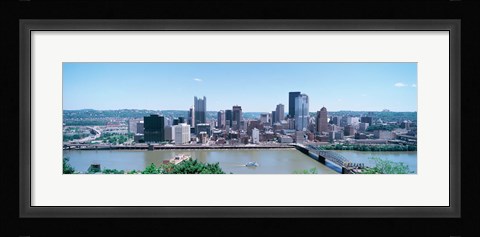 Framed Monongahela River Skyline, Pittsburgh Print