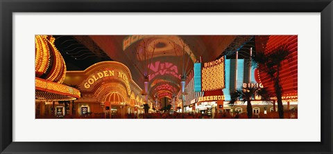 Framed Fremont Street Las Vegas NV USA Print
