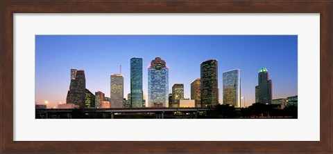 Framed USA, Texas, Houston Print