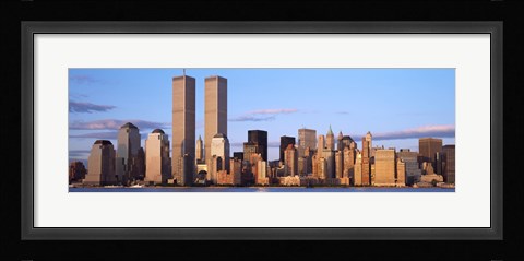 Framed Skyline with World Trade Center Print
