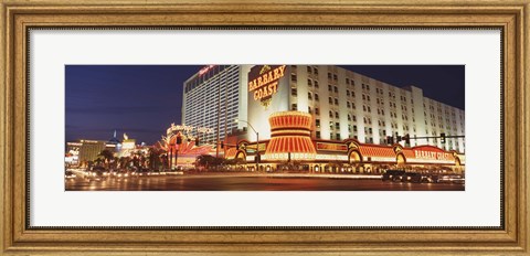 Framed USA, Nevada, Las Vegas, Buildings lit up at night Print