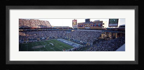 Framed High angle view of a football stadium, Sun Devil Stadium, Arizona State University, Tempe, Maricopa County, Arizona, USA Print