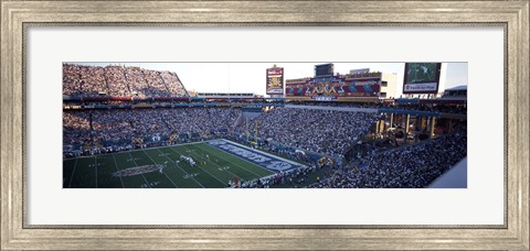 Framed High angle view of a football stadium, Sun Devil Stadium, Arizona State University, Tempe, Maricopa County, Arizona, USA Print