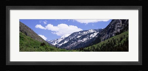 Framed Clouds over mountains, Little Cottonwood Canyon, Salt Lake City, Utah, USA Print