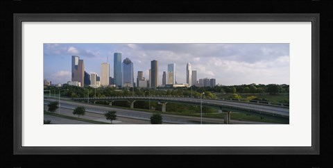 Framed Houston Skyline from a Distance, Texas, USA Print