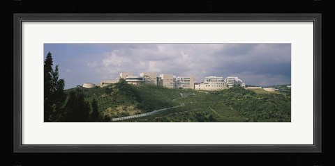 Framed Low angle view of a museum on top of a hill, Getty Center, City of Los Angeles, California, USA Print