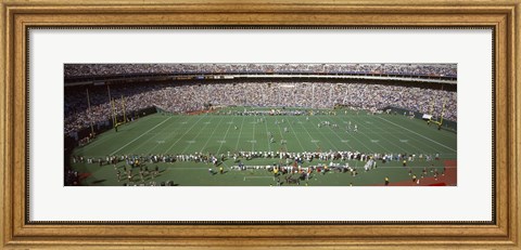 Framed Football Game at Veterans Stadium, Philadelphia, Pennsylvania Print