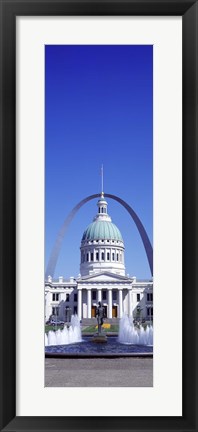 Framed Old Courthouse &amp; St Louis Arch St Louis MO USA Print