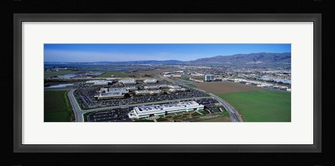 Framed Aerial View, Silicon Valley Business Campus, San Jose, California, USA Print