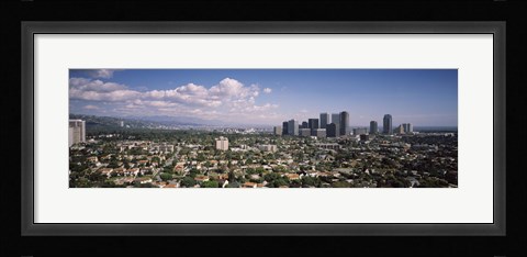 Framed High angle view of a cityscape, Century city, Los Angeles, California, USA Print