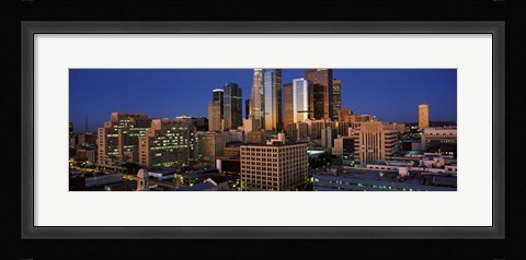 Framed Los Angeles, Night Sky Print