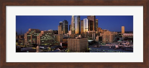Framed Los Angeles, Night Sky Print