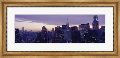 Framed Buildings In A City, Manhattan, NYC, New York City, New York State, USA Print