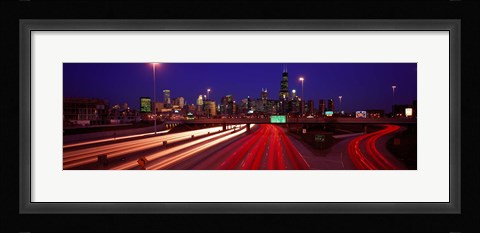 Framed Kennedy Expressway Chicago IL USA Print