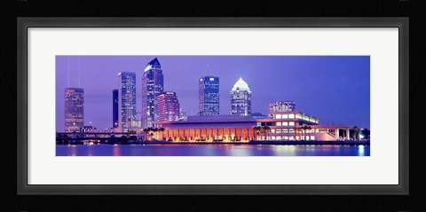 Framed Building at the waterfront, Tampa, Florida, USA Print