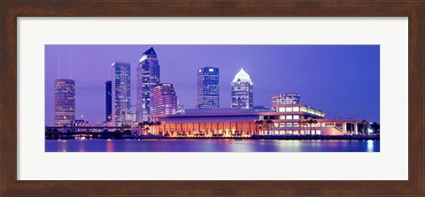 Framed Building at the waterfront, Tampa, Florida, USA Print