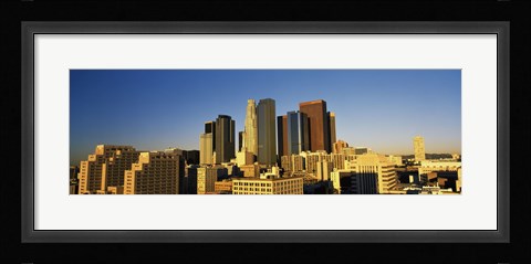 Framed Los Angeles Skyline Print